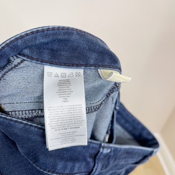 Michael Kors Cotton Stretch Skinny Jeans Womens Size 2 Blue Factory Fading - Picture 10 of 11